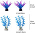 10 Pack Artificial Aquarium Plants, Small Size 4 inch Approximate Height Fish Tank Decorations Home Décor Plastic Blue...