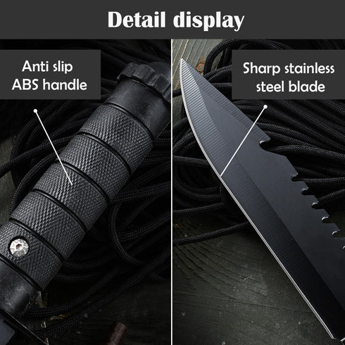 DOOM BLADE 11.1 inches Fixed blade Knife with Nylon Sheath, Survival Knife,Bowie Knives,Hunting tactical knife,Multifunction,For Outdoor, Hunting,...