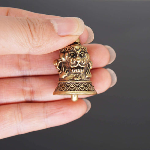 Guardian Brass Luck Bell for Motorcycle Car Bike Key Ring...