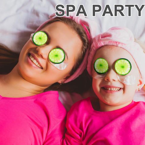 72 Count Eye Pad Cucumber Eye Pads Spa Day Kit Cooling Eye Pads Spa Accessories Face Masks Skincare Spa Party Sleepover Party Supplies Kids Spa Gi...
