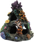 PINVNBY Coral Aquarium Decoration Fish Tank Resin Rock Mountain Cave Ornaments Betta Fish House for Betta Sleep Rest Hide Play Breed...