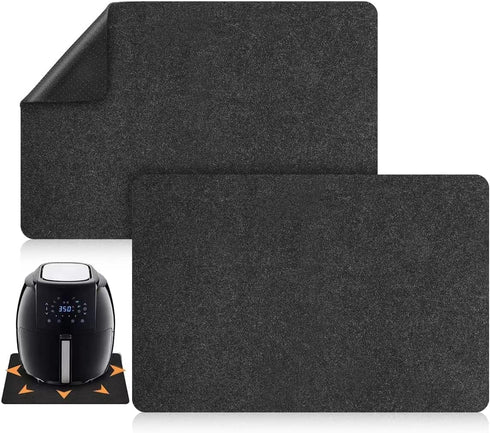Heat Resistant Mat for Air Fryer, BetterJonny 2Pcs Kitchen Countertop Protector Mats, Non Slip Appliance Mat with Kitchen Appliance Sliders Functi...