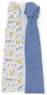 Featherhead™ 2-Pack 100% Cotton Muslin Swaddle Blankets for Baby Boy - Large 47”x 47” - Pre-Washed, Soft, & Breathable - Newborn Essential & Perfe...