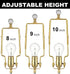 Qc Lamp Harp Kit for Lamp Socket Replacement and Rewire, Lamp Parts for Repair Table and Floor Lamps, Brass Finish Table Lamp Wiring Kit, DIY Lamp...