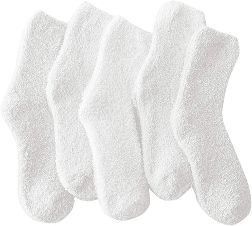 Women's Cozy Fluffy Fuzzy Socks Plush Home Slipper Socks 5,6,7,8 Pairs...
