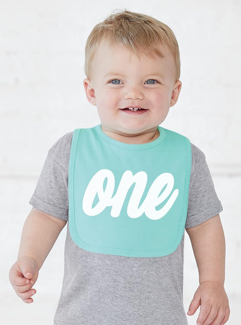 Aiden's Corner Handmade Cute Baby Boy Girl One First Birthday Smash Cake Bibs - Infant 1st Birthday Bibs...