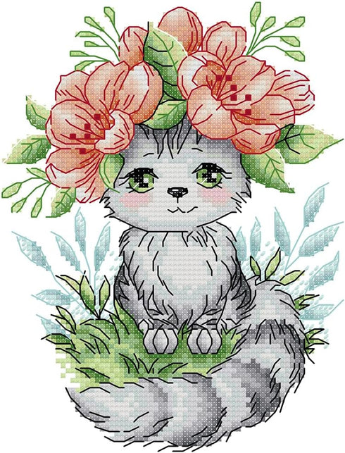 CROSSDECOR Cross Stitch Kit for Adults 14CT Stamped Patterns Cross Stitch with Needlepoint Package Printed On Aida Canvas Embroidery Cross-Stitch ...