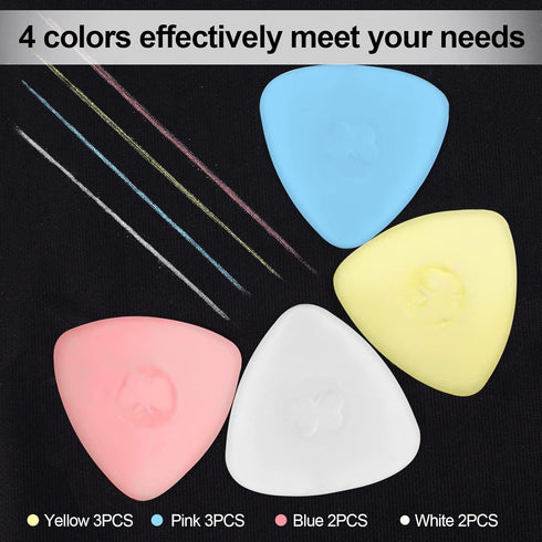 10PCS Professional Tailor Chalk Fabric Chalk for Sewing Tailors Chalk, Fabric Markers for Sewing, Fabric Chalk Sewing Wax Based Tailor's Chalk...