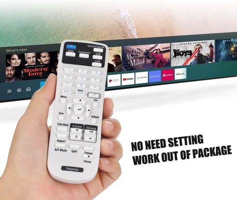 Projector Remote Control 2198635 for Epson 880 EX3280 VS260 EX5280 EX9230 PRO EX9240 EX7280 EX10000 BRIGHTLINK 725Wi 735Fi 1485Fi+ 1485Fi POWERLIT...
