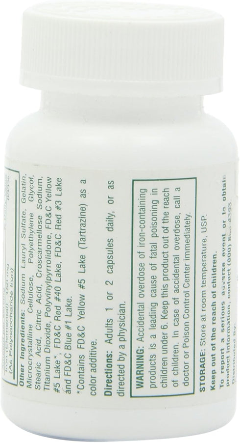 Dietary Supplement - Poly Iron Capsules 150 mg (100 caps per bottle) by Cypress Pharmaceutical #185-01 (1 Bottle of 100 Caps)...