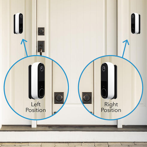 Wasserstein 35° to 55° Horizontal Wedge Wall Mount Compatible with Arlo Wireless Video Doorbell (2nd Gen) & Essential Video Doorbell Wire-Free...
