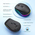 PEIOUS Wireless Mouse, Mouse Jiggler - LED Wireless Mice with Build-in Mouse Jiggler Mover, Rechargeable Moving Mouse for Computer with Undetectab...