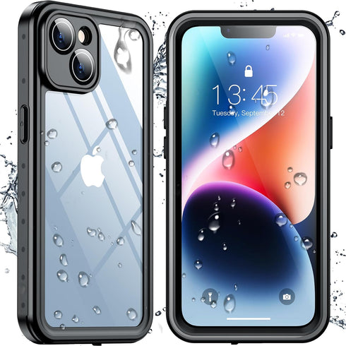 SPIDERCASE for iPhone 14 Case Waterproof, Built-in Lens & Screen Protector, Full Heavy Duty Protection, 12FT Military Shockproof, Dustproof, Anti-...