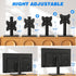 Rfiver Universal Swivel Tabletop TV Stand for Flat Screens 23 24 26 32 39 40 42 43 Inch, Heavy Duty Center Pedestal Stand Replacement with Black T...