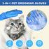 2pcs dog washing gloves and dog bath brush, 2-in-1 pet shower set | Suitable for dogs, cats, bath massage, and pet grooming...
