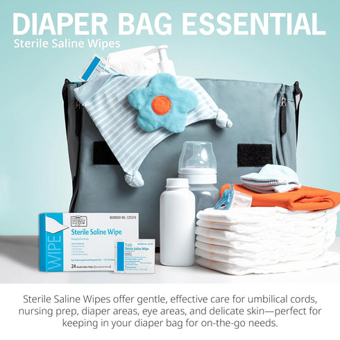 Hygea C22370 Sterile Saline Wipe, 6" x 4", 24/bx...