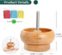 Tilhumt Bead Spinner for Jewelry Making, Effortless Rotating Wooden Clay Bead Spinner with 2 Big Eye Beading Needles and 3000 Seed Beads, Beading ...