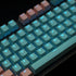 Carbon Miami PBT Doubleshot Shine Through ANSI Backlit Keycaps for MX Mechanical Keyboard Melody 96 KBD75 68 61 87 104 Keychron(Only Keycap) (Miam...