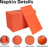 Dark Orange Napkins Hand Towels Disposable, Linen-Feel Dinner Napkins with Prefolded Built-in Flatware Pocket, Guest Paper Hand Towels For Wedding...
