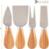 Totally Bamboo 4-Piece Cheese Tool Set, Charcuterie Board Accessories...