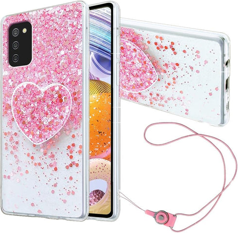 for Samsung Galaxy A02S Phone case, Galaxy A02S Flash Phone case, Suitable for Girls and Women, Soft TPU Cushion to Protect The Cute Phone case, w...