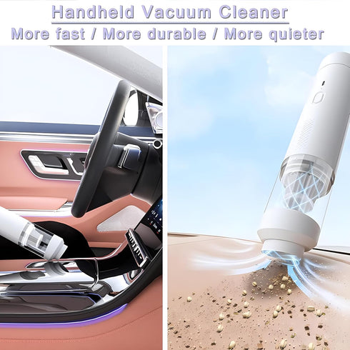 Cordless Vacuum Handheld Vacuum Cleaner, Mini Car Vacuum with Blower Lightweight Portable Vacuum for Car,Home, Handheld Vacuum Cleaner 15000Pa Suc...