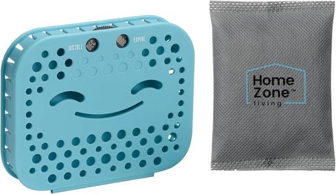 Home Zone Living CleanAura Deodorizing Filter Kit with Charcoal Filter Bag and Magnetic Sticker, Helps Eliminate Odor at Home...