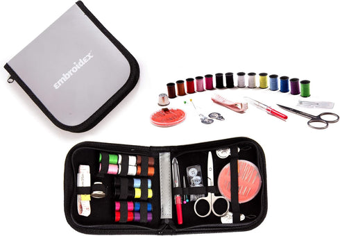 Embroidex Sewing Kit - Home, Travel & Emergencies - Quality Notions, Scissor & Thread - Great Gift...