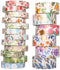 YUBX 18 Rolls Floral Gold Washi Tape Set VSCO Foil Masking Decorative for Arts, DIY Crafts, Bullet Journal Supplies, Planners, Scrapbook, Card/Gif...