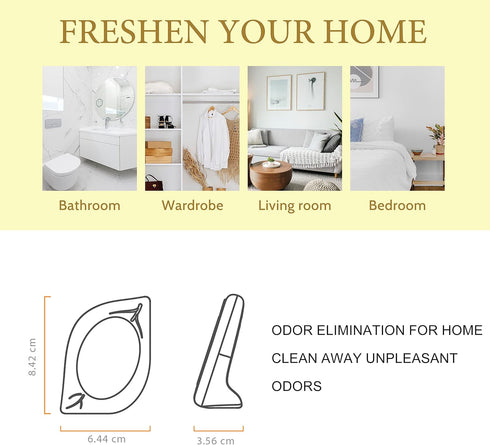 Air Freshener for Home, 4 Pack, Vanilla Essential oils, Odor Eliminator for Small Area Closets Bathroom Pets Strong Odor, Up to 120 Days...