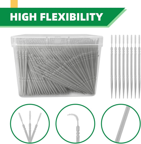 2280Pcs Double Head Plastic Toothpick Dental Floss Interdenta Brush Teeth Stick Oral Care Tooth Picks for Teeth Cleaning...
