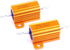 25 Watt 200 Ohm 5% Wirewound Resistor Electronic Aluminium Shell Resistor Gold (Pack of 2)...