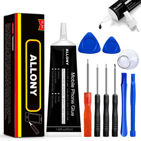 Black Adhesive Glue for Phone Repair High-Performance Waterproof Adhesive with Tool Kit for Electronic Equipment Perfect for Phone, iPad, Tablets,...