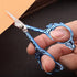 Sewing Embroidery Scissors with Sheath, 4.7in Sharp Tip Craft Crochet Scissor for Needlework Cross Stitch Threading Handicraft DIY Tool, Cute Blue...