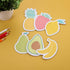 Cobee Cute Fruit Sticky Notes, 6 Pack Large Fruit Cartoon Sticky Notes Fruit Shape Markers Flags Cartoon Large Self-Stick Memo Pads Students Home ...