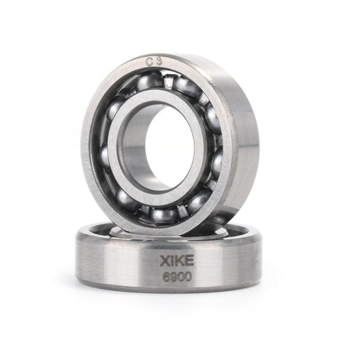 XIKE 2 Pcs 6900 C3 Deep Groove Bearing 10x22x6mm,Chrome Steel Open C3 Clearance Bearing for Industrial Wheels,Pump and Gear Equipment....