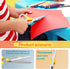 QMVESS 8.5" Scissors All Purpose 3 Pack, Ultra Sharp Multipurpose Blade Shears, Professional Ergonomic Comfort Grip Scissors for Office School Hom...