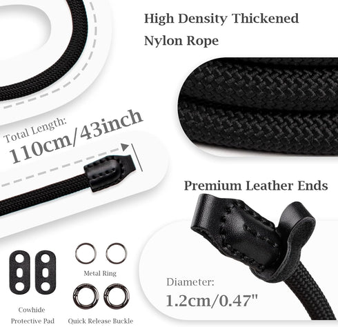 Camera Strap Rope,Camera Neck Strap Shoulder Strap for Fujifilm X100VI X100V XS20 XT5 for A6000 A6100 A6400 A6700 A7IV for Canon EOS R6 R10 for Ni...