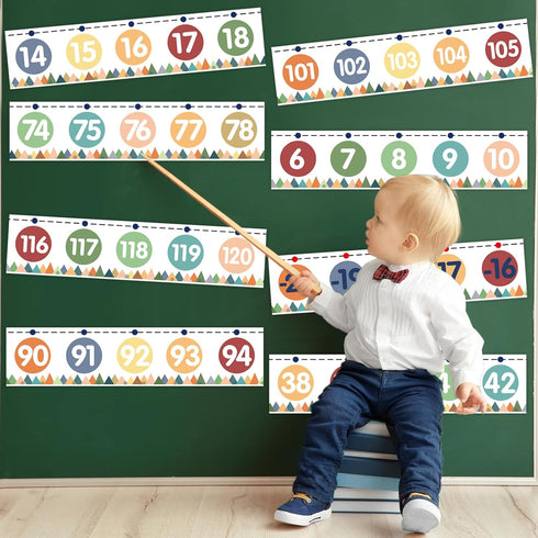 Number Line Bulletin Board Border -20 to 120 Straight Border Trim for Classroom Decorations Math Class Moving Mountains Roll...