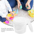2pcs for Container Heavy Bucket All Toys Portable Household Pets Barrel Tub Kitchen Food Bucke Duty with Treasure Grade Lid Storage Buckets Cream ...