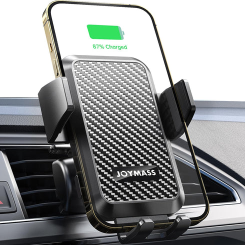 Wireless Car Charger, 15W Fast Charging Auto Clamping Car Charger Cell Phone Holder Mount Vent for iPhone 15 14 13 12 Mini Pro Max 11 XR XS X, Sam...