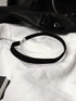 Sacina Goth Hippie Black Leather Choker, Dainty Choker Necklace For Women, Halloween Christmas New Year Jewelry Gift For Women...