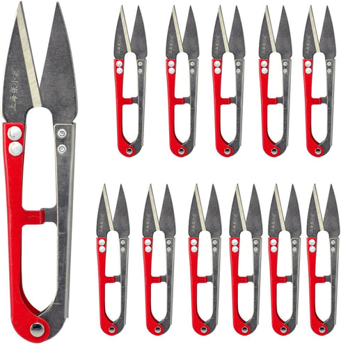 UCEC 12 PCS Thread Snips for Sewing Scissors Crochet Small Scissors Thread Cutter Yarn Cutter, 4.2" Sewing Snips Great for Stitch, Embroidery, Kni...