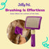 Pivoting Slicker Brush, Brush Head Moves, Soft Pin Slicker, Protects Skin, Prevents Irritation, Effortless Brushing of Shedding Dogs, Detangles an...