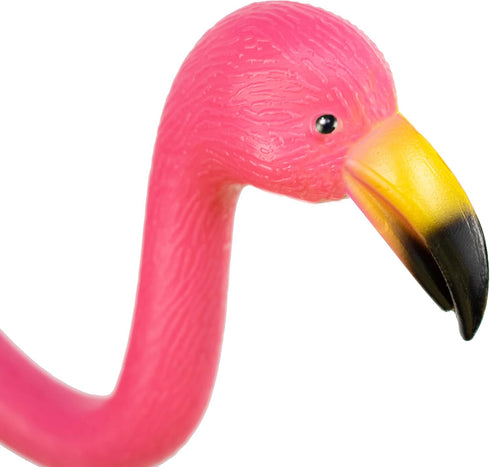 GIFTEXPRESS Pink Flamingos Yard Decorations - 4 Pack Small 14" Tall Plastic Flamingo Statue w/Metal Stakes - Lawn Ornaments & Garden Decor for Out...
