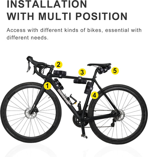 Rhinowalk Bike Saddle Bag Bicycle Under Seat Bag Repair Tools Pouch Frame Bag for Mountain Road Bike Cycling Accessories...