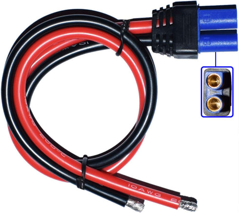 EC5 Female Connector, 10AWG Battery Charge Lead Adapter Cable 38 cm / 1.2 ft...