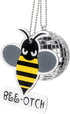 Fashion Bumblebee Car Pendant Decor,Car Swinging Ornament,Car Pendant Interior Rearview Mirrors Charms Hanging Ornament (Bumblebee+mirror ball), Y...