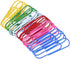 4 Inch Large Paper Clips,25 Pcs Jumbo Paper Clips Vinyl Coated Giant Paperclips for Files, Papers, Bookmark, Office Supply,Multicolor 10CM...