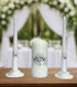 Unity Candle Set for Wedding Ceremony & Reception – 6” Pillar & Two 10” Taper Candles – Long Burning Unity Candles for Marriage Ritual – Handmade ...